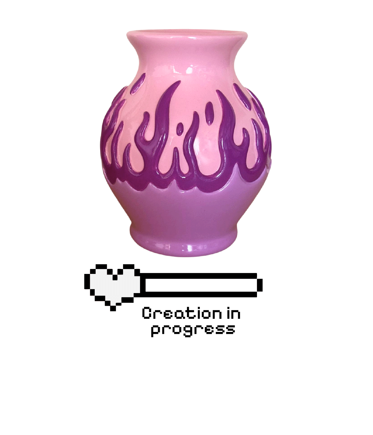 Coming Soon - Pink Flame Vase