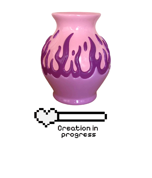 Coming Soon - Pink Flame Vase
