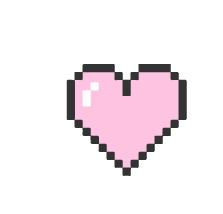 pixel heart transparent background