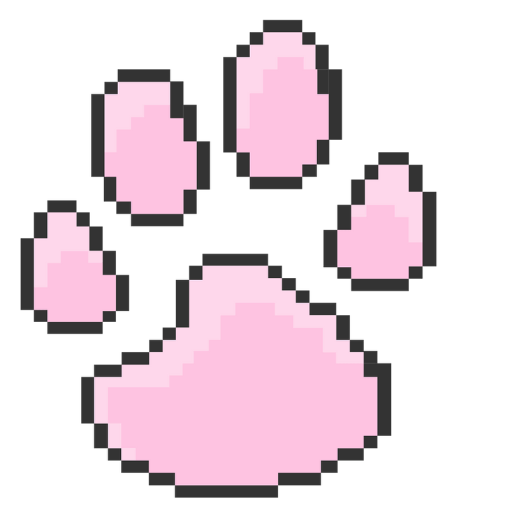 pixel paw print