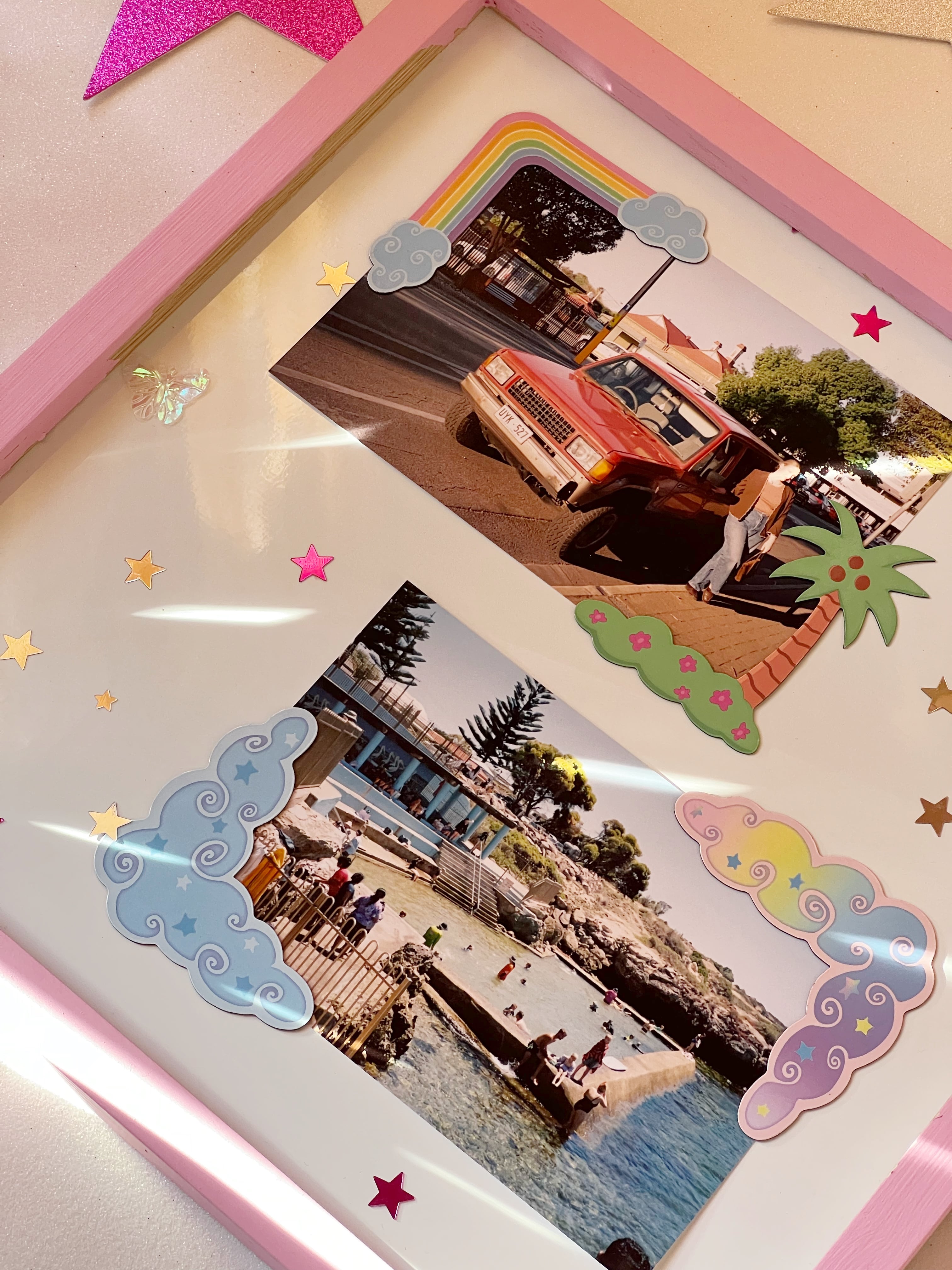 Corner Frame Rainbow Haven Magnet Set