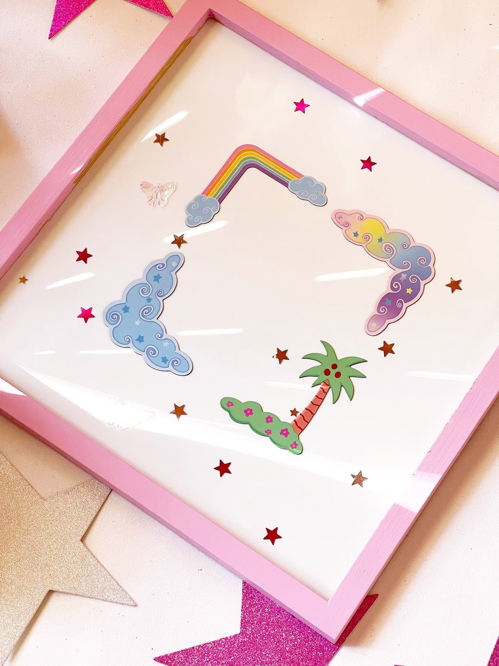 Corner Frame Rainbow Haven Magnet Set