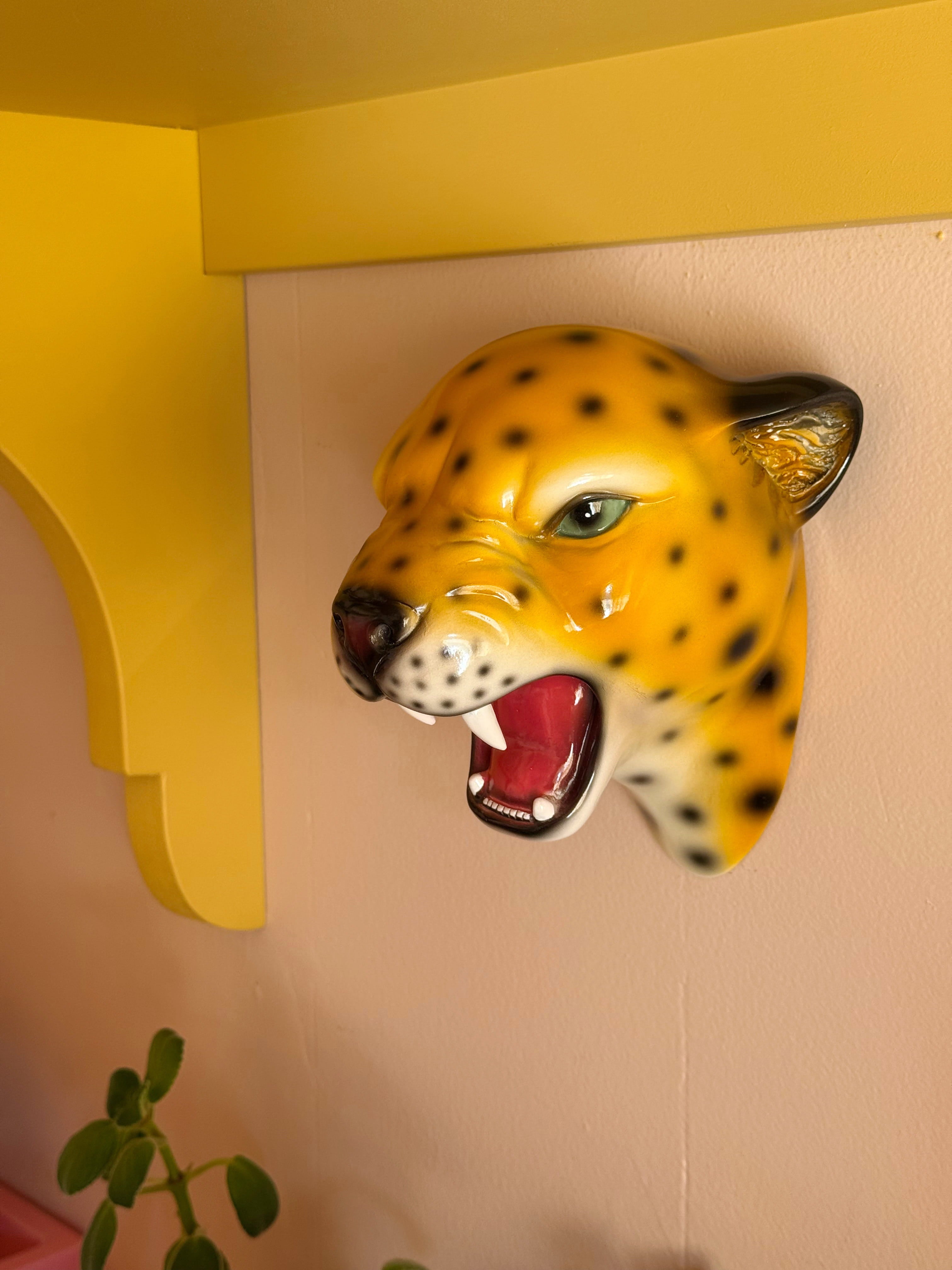 Saffron the Natural Leopard Wall Mounted Head