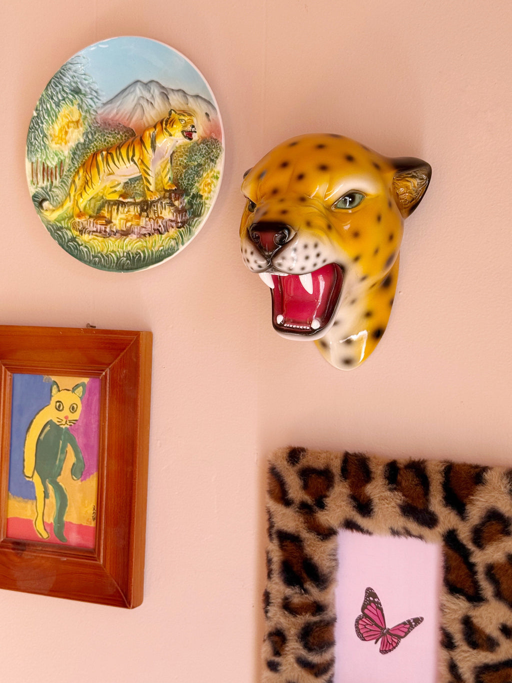 Saffron the Natural Leopard Wall Mounted Head