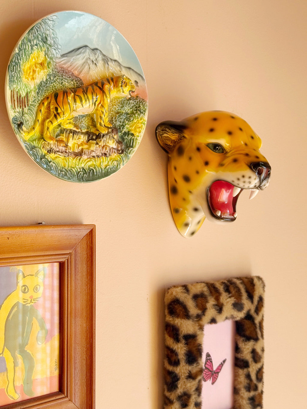 Saffron the Natural Leopard Wall Mounted Head