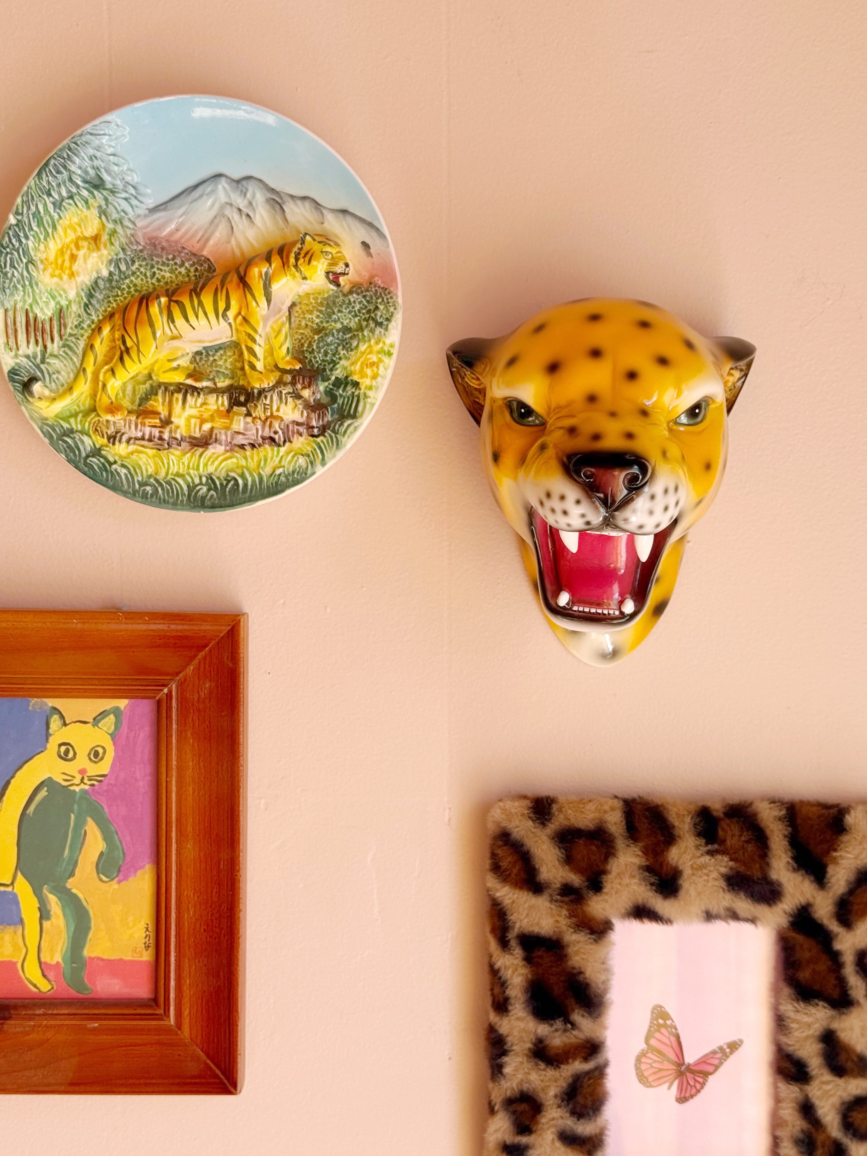Saffron the Natural Leopard Wall Mounted Head