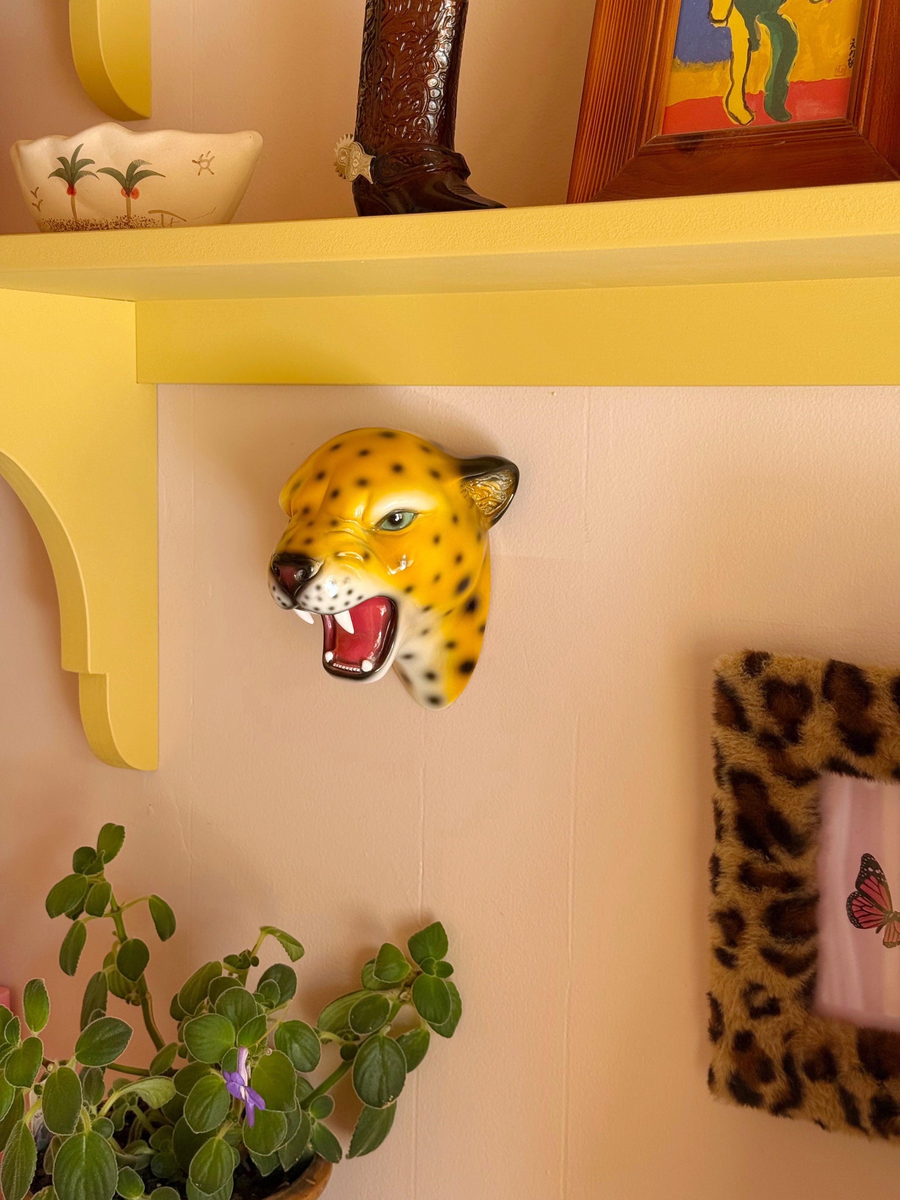 Saffron the Natural Leopard Wall Mounted Head