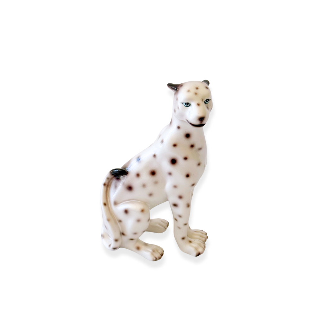 Pearl the Mini Pearlescent Leopard Statue