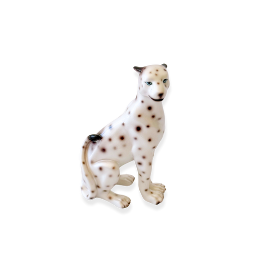 Pearl the Mini Pearlescent Leopard Statue
