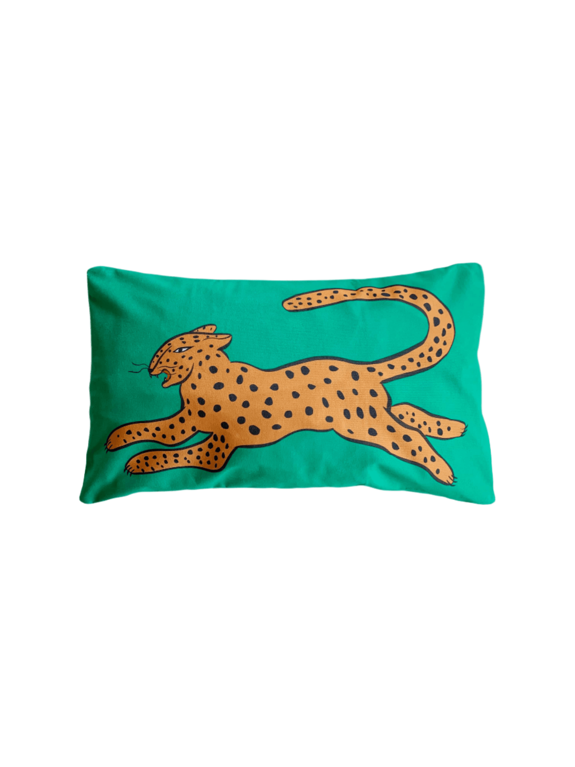 colourful leopard cushion cover