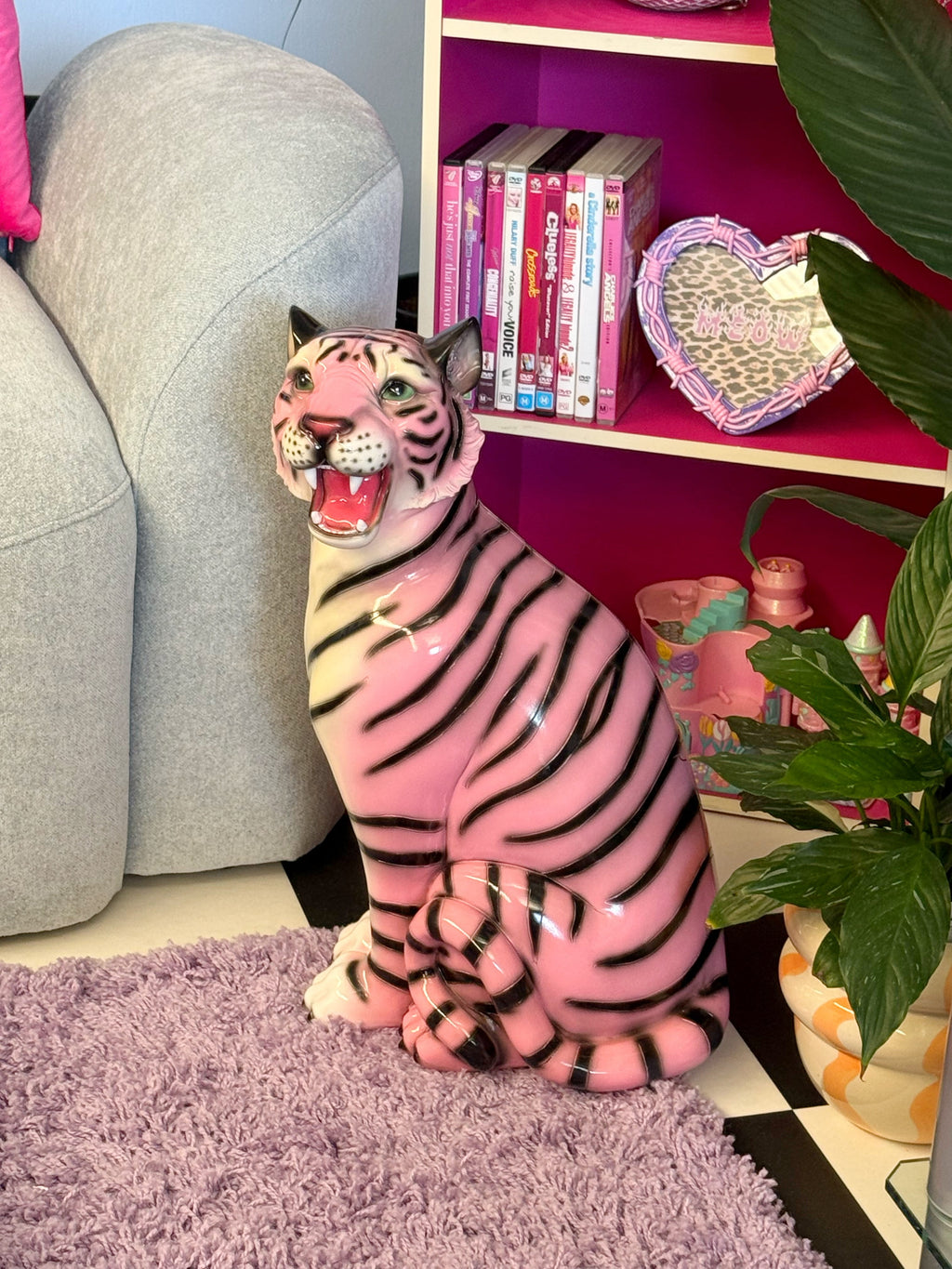 COMING SOON Flora the Pink Tiger Statue