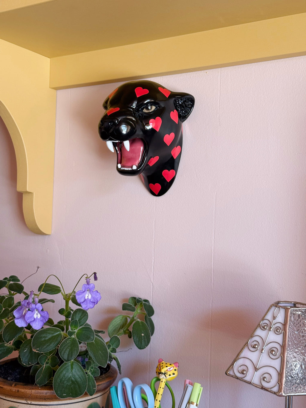 Pre-Order Scarlet the Love Heart Leopard Wall Mounted Head