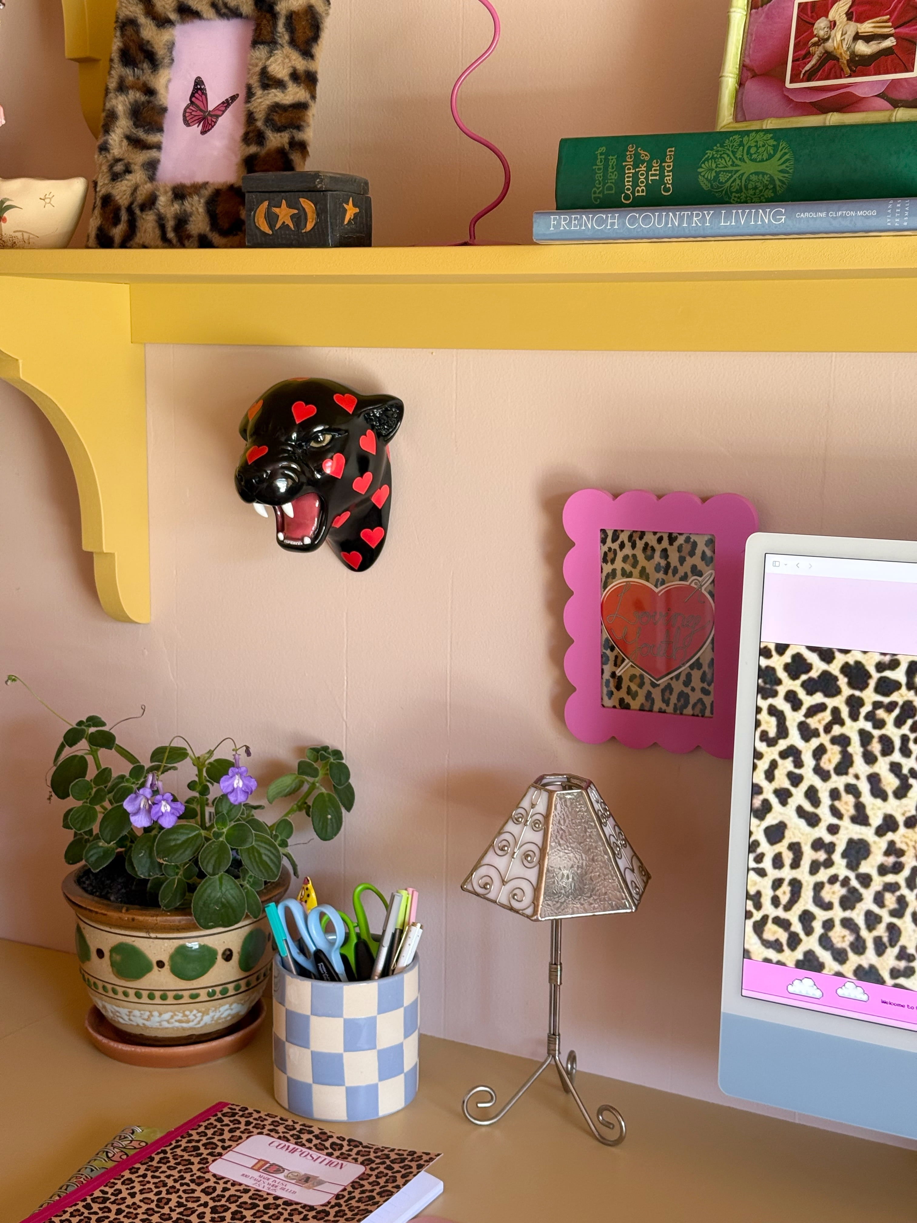 Pre-Order Scarlet the Love Heart Leopard Wall Mounted Head