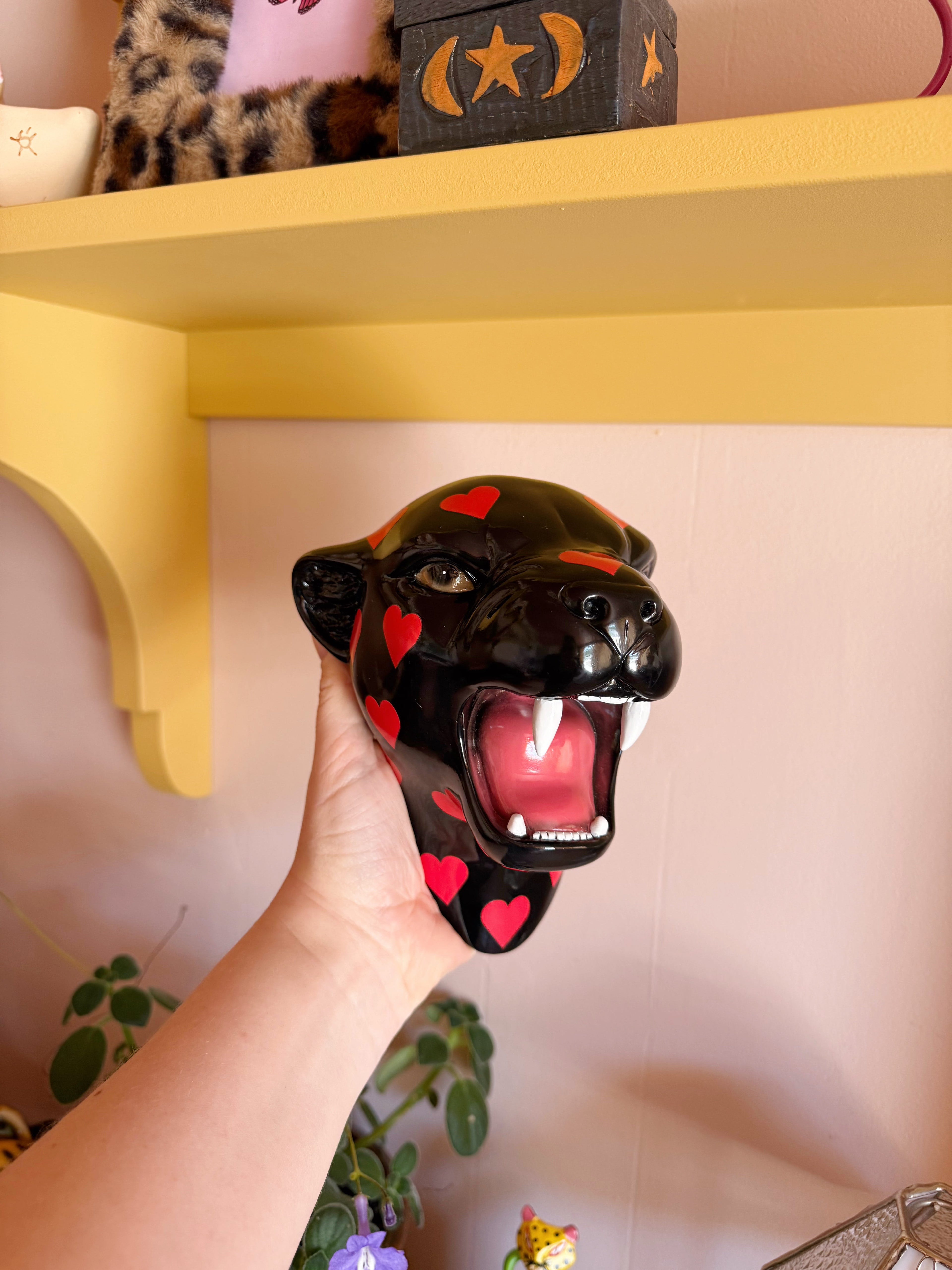 Pre-Order Scarlet the Love Heart Leopard Wall Mounted Head