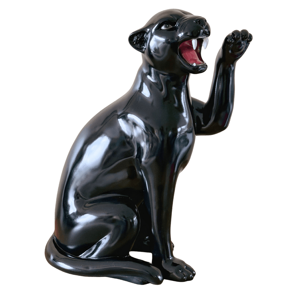Obsidian the Black Panther Statue