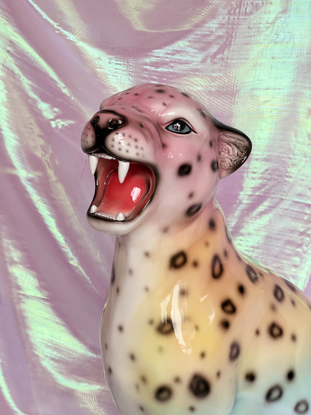 rainbow leopard statue