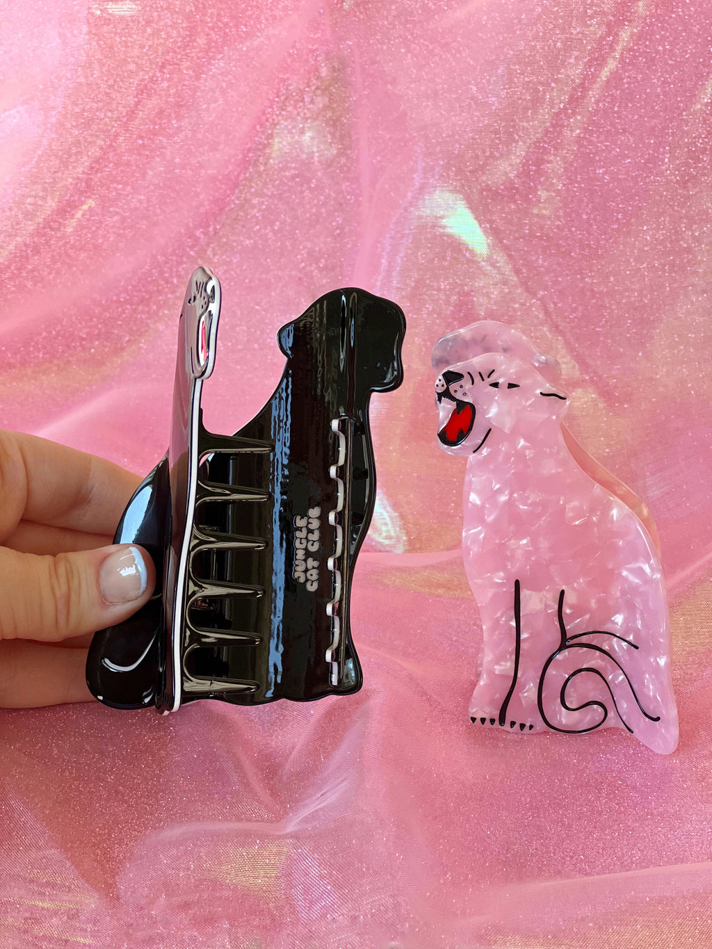 panther hair claw clip