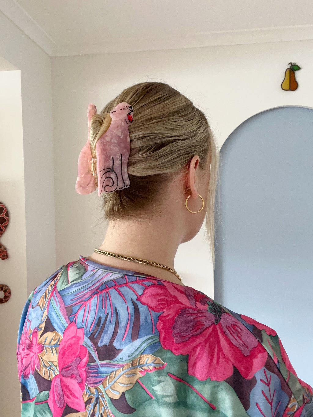 panther hair claw clip