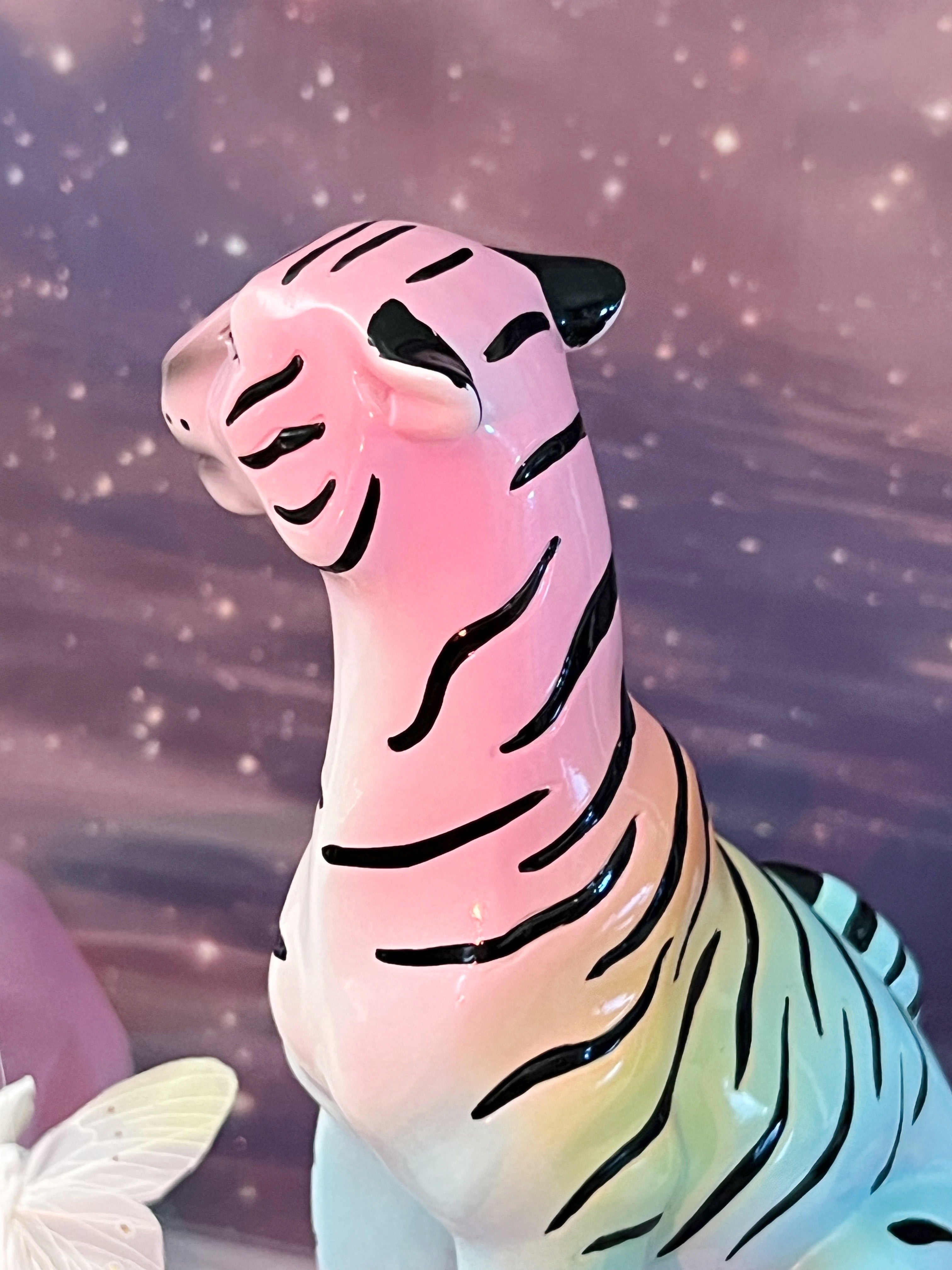 rainbow tiger statue