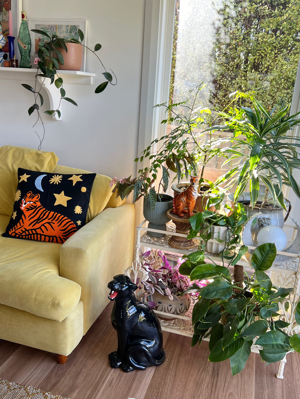 Star Gazer Embroidered Cushion Cover