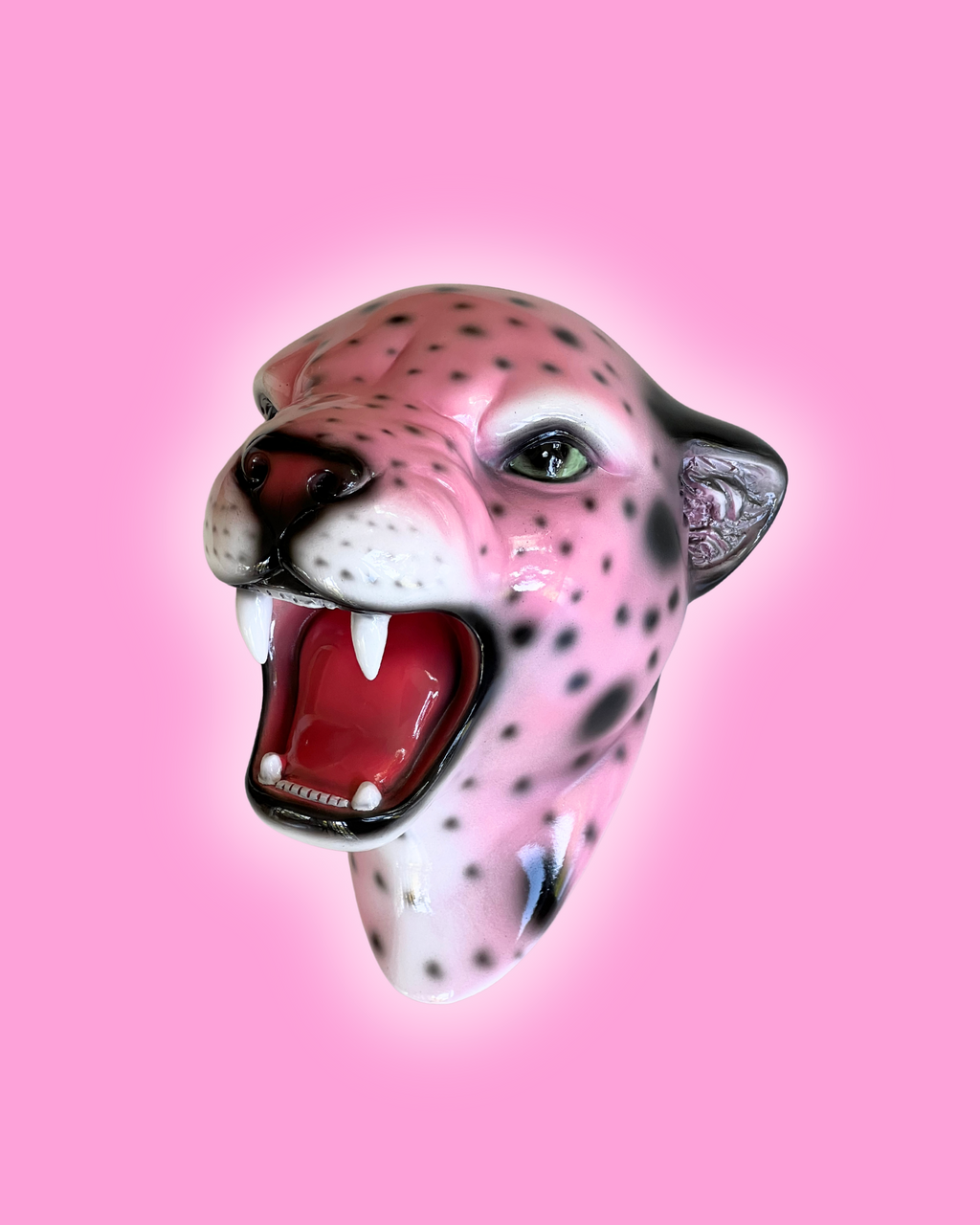 Candy-Rose the Pink Leopard Wall Mounted Head