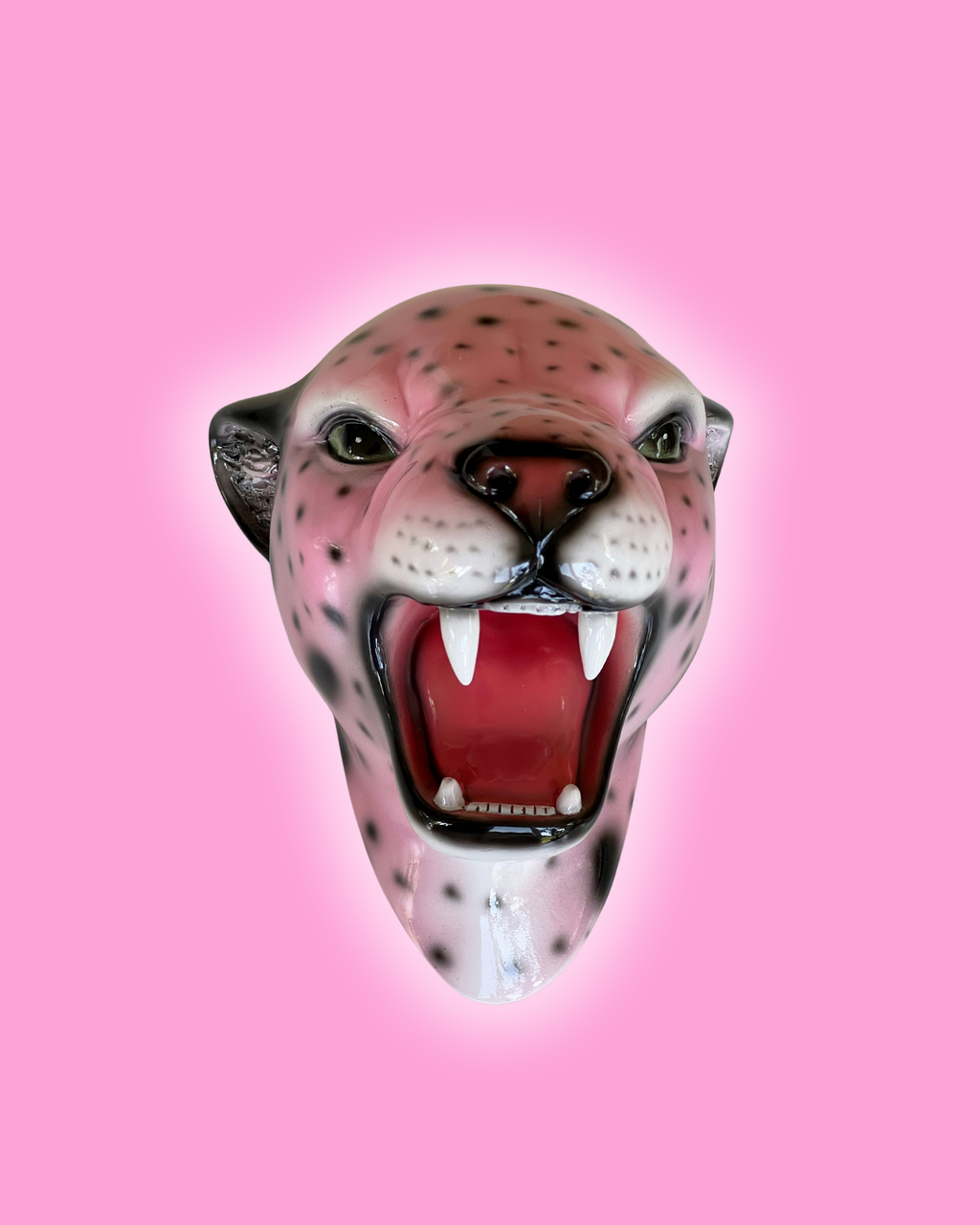 Candy-Rose the Pink Leopard Wall Mounted Head