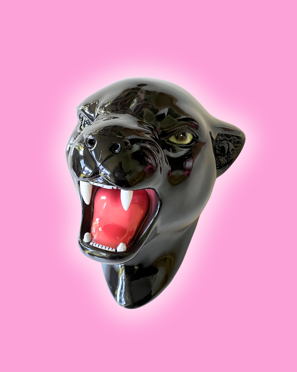 Midnight the Classic Black Panther Wall Mounted Head
