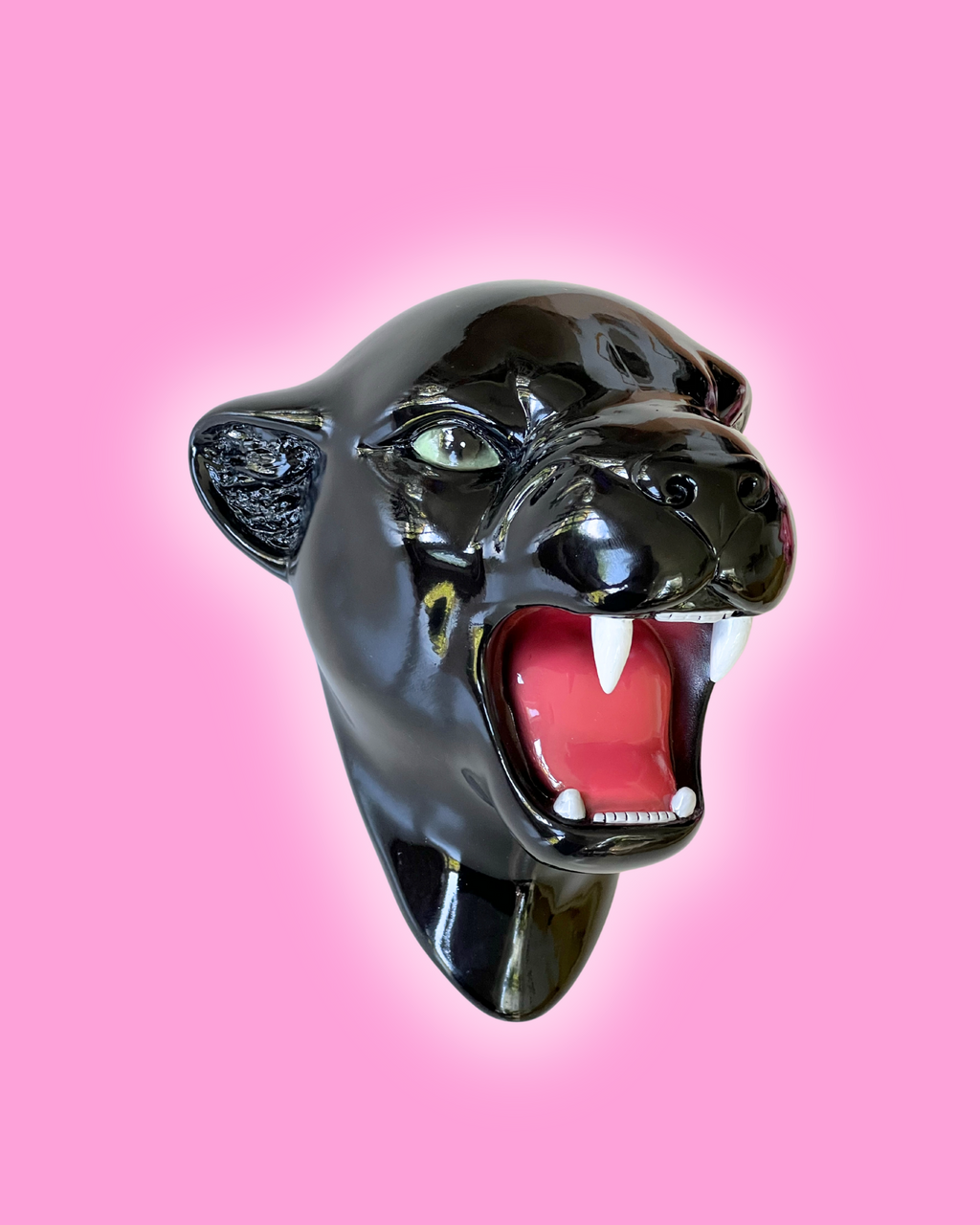 Midnight the Classic Black Panther Wall Mounted Head
